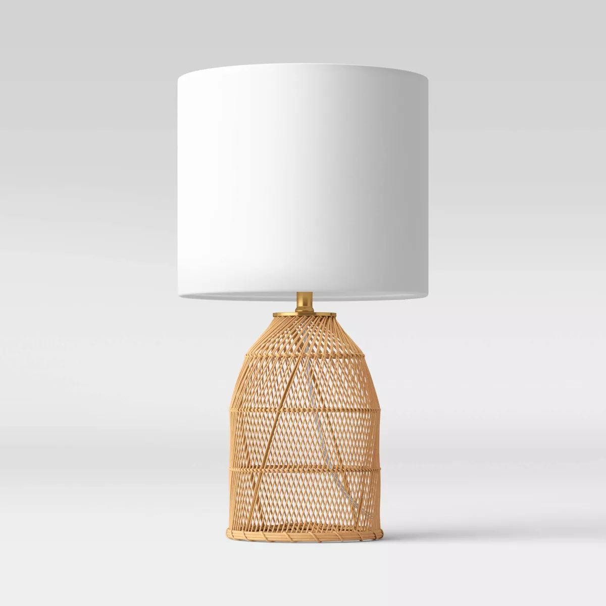 Rattan Diagonal Weave Table Lamp Tan - Threshold™ | Target