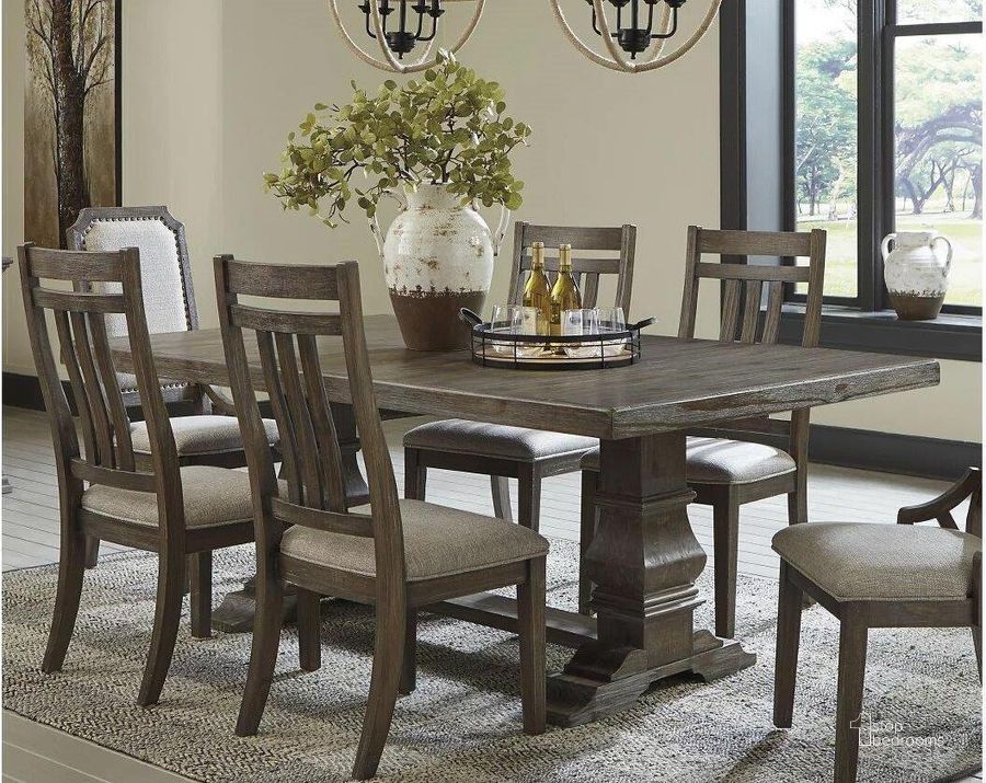 Wyndahl Rustic Brown Extendable Dining Table | 1stopbedrooms