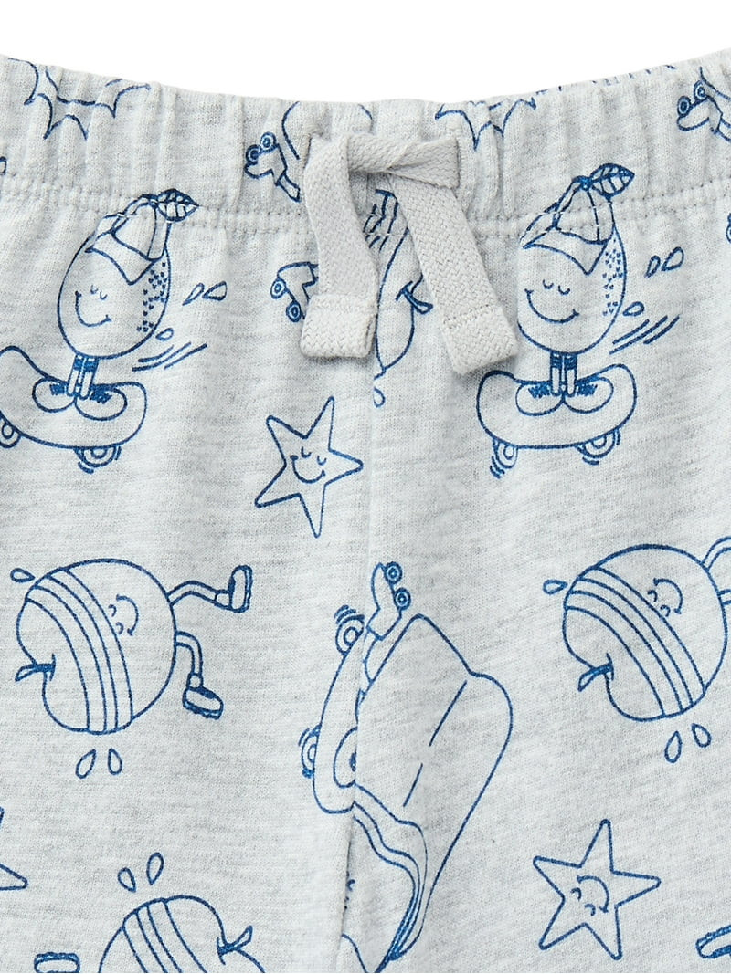 Wonder Nation Baby Boy French Terry Drawstring Shorts, Sizes 0-24 Months | Walmart (US)