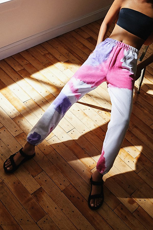 Urban Renewal Recycled Blown Out Tie-Dye Jogger Pant - Purple S/m at Urban Outfitters | Urban Outfitters (US and RoW)