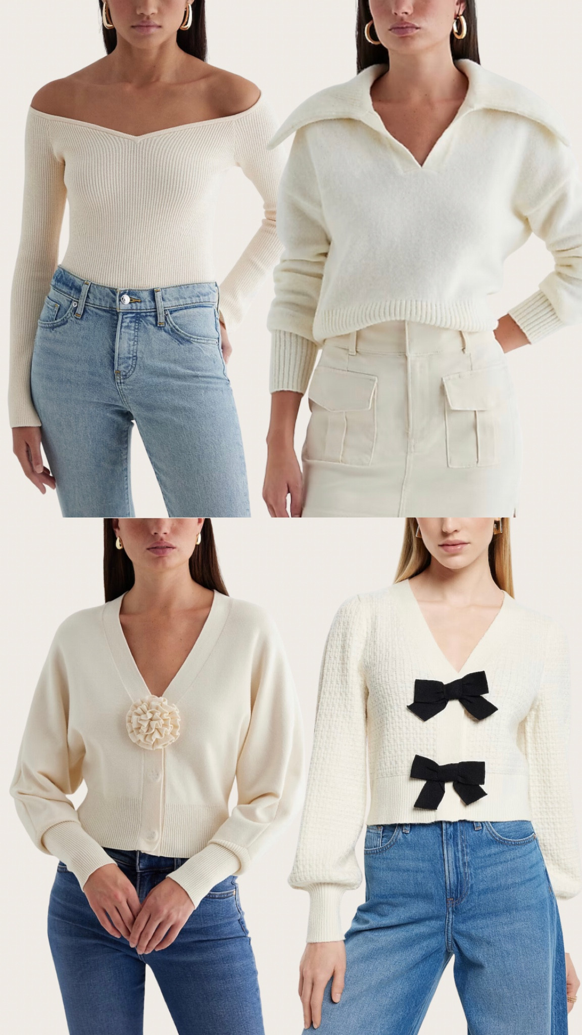 Cream sweaters but 1 get 1 free! 

#LTKsalealert #LTKSeasonal #LTKstyletip
