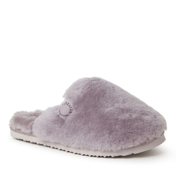 Women's  Fireside By Dearfoams Shelly Beach Genuine Shearling Scuff | Dearfoams