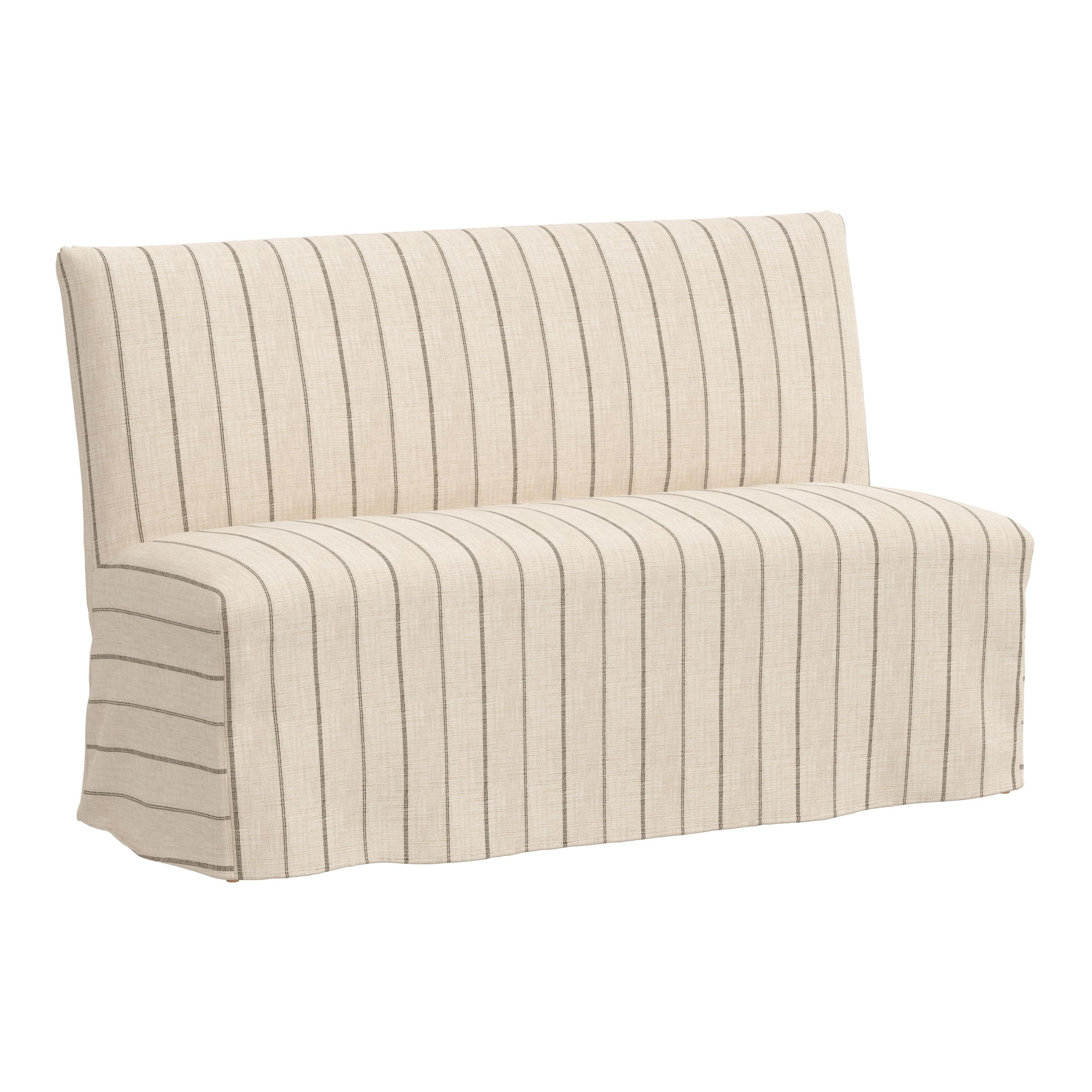 Landon Print Slipcover Banquette Dining Bench | World Market