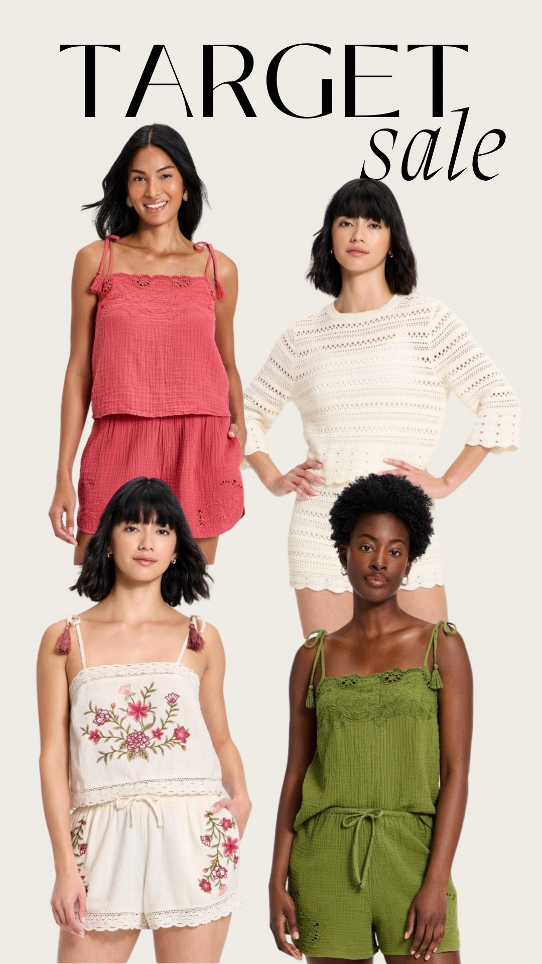 The cutest new matching set- all
30% off! 

@Target 
#target #targetsale #matchingset #2pieceset 

#LTKootd #LTKSaleAlert #LTKMidsize