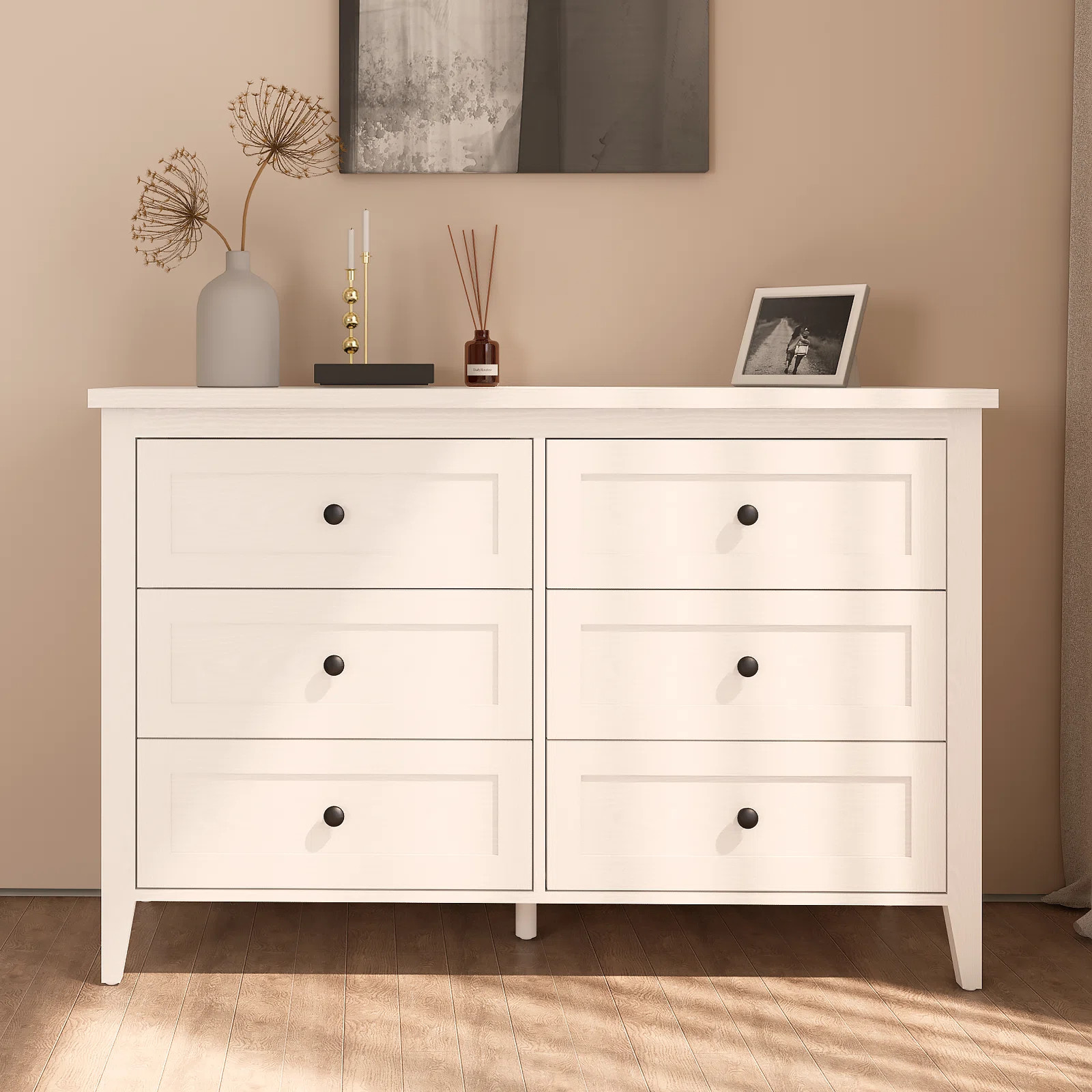 Wilma 6 Drawer Double Dresser For Bedroom | Wayfair North America