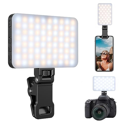 King Ma Portable Selfie Phone Light, 3 Modes LED Clip on Light Rechargeable Video Light for Phone Pictures, TikTok Vlog, Computer Laptop Video Conferencing | Amazon (US)