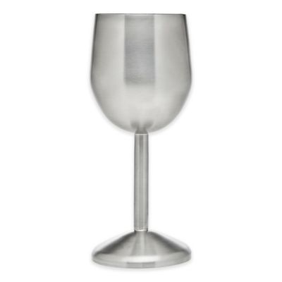 Godinger® Stainless Steel Wine Goblets (Set of 2) | Bed Bath & Beyond