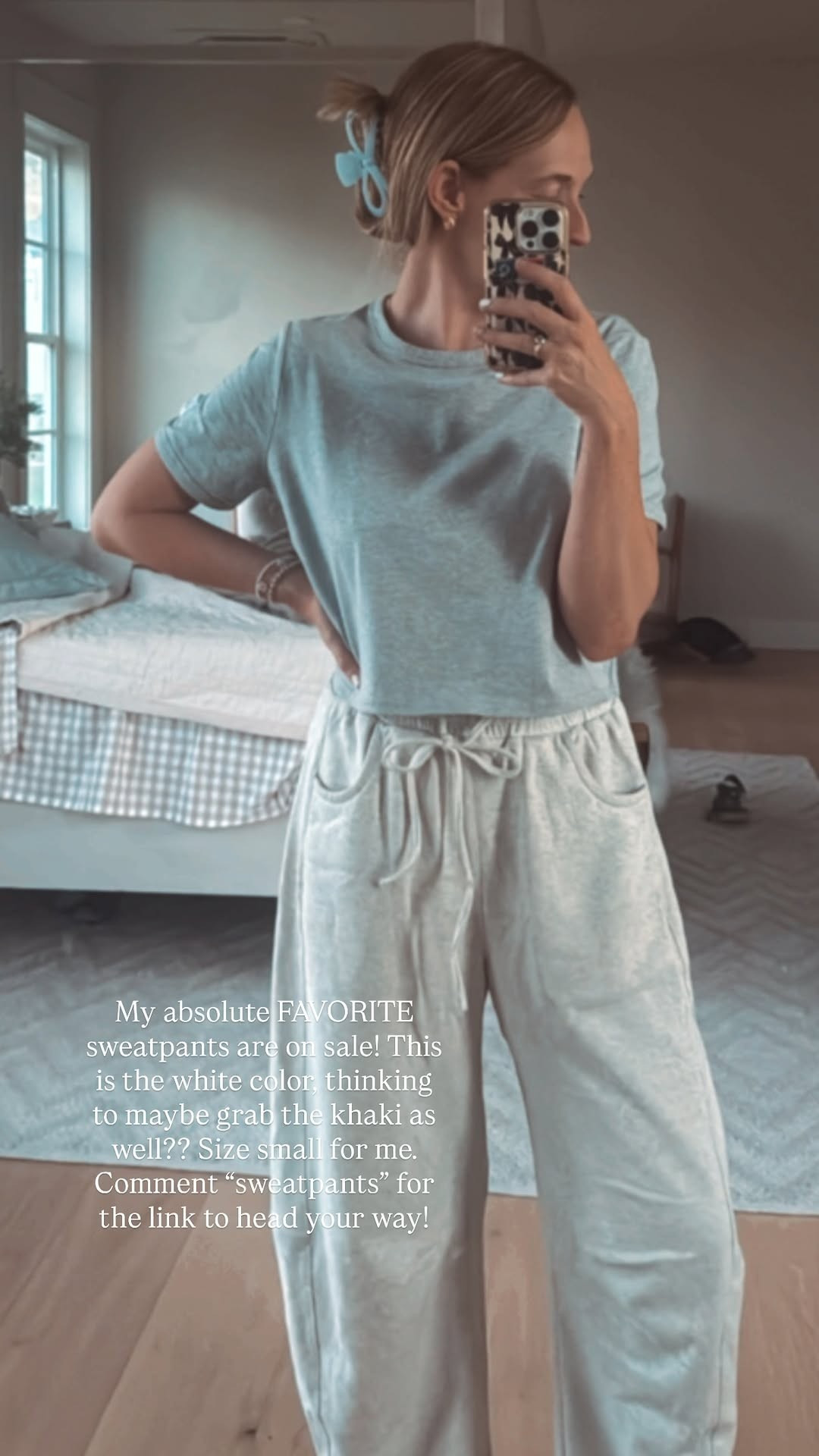 These sweatpants are my FAVORITE. The barrel leg is so cute and they're so comfy.  

 #LTKdayinmylife #LTKgrwm #LTKootd