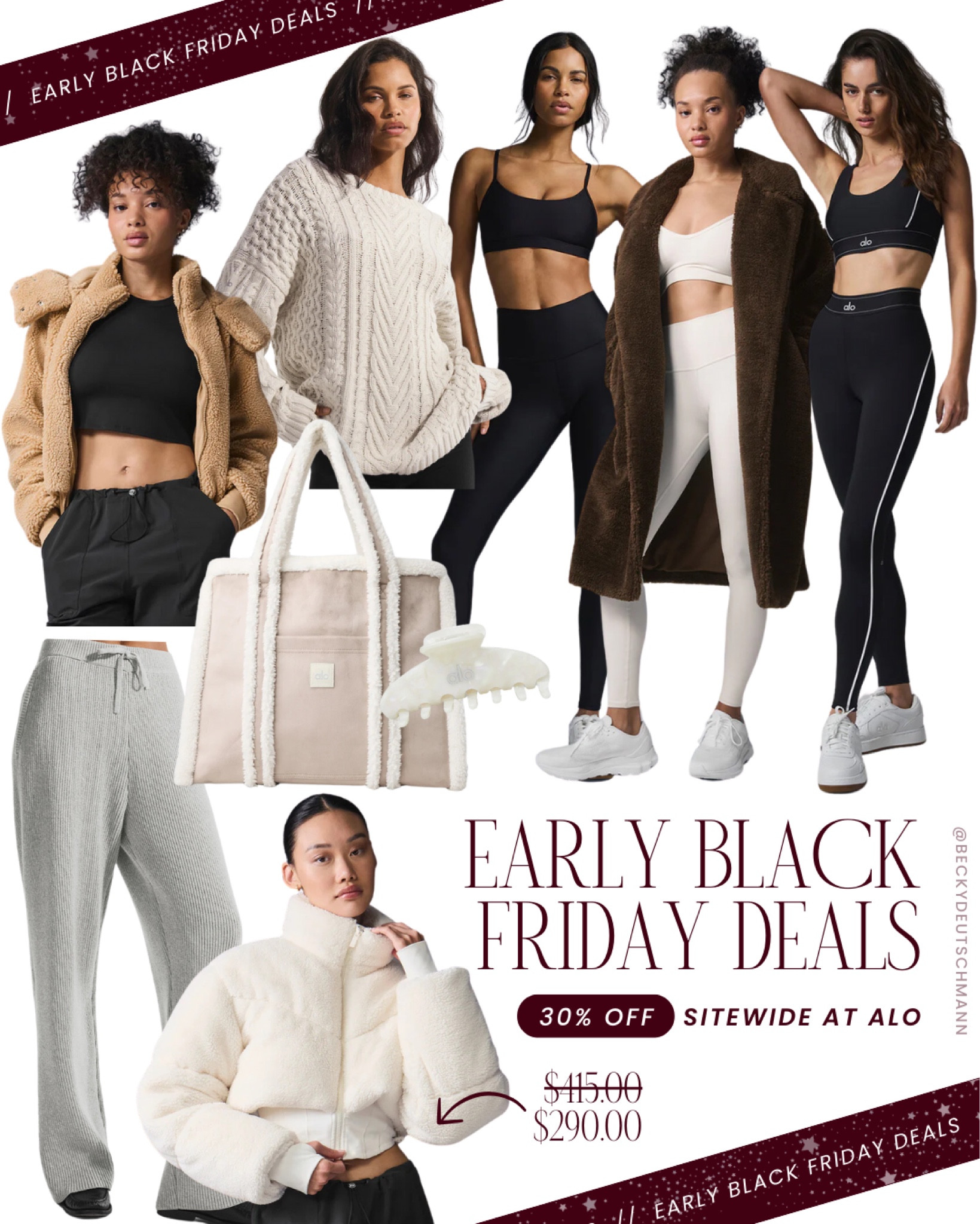 SITE WIDE SALE AT ALO! Save 30% off everything! 🖤 Here are a few of my top picks so far including the trending Teddy coat.

Black Friday sale. Black Friday deals. Cyber week. Cyber Monday. Shop sale

#LTKfitness #LTKstyletip