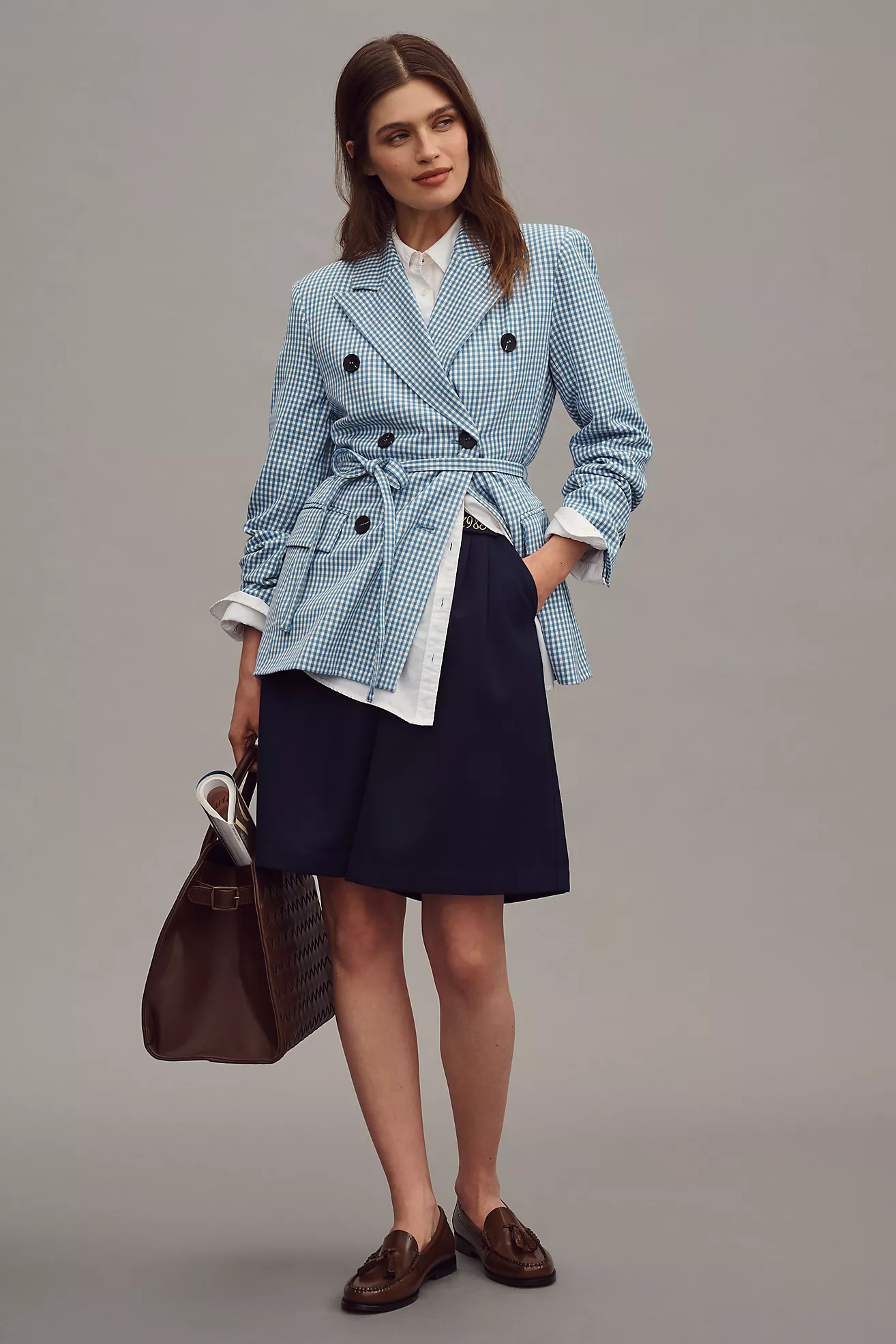Avec Les Filles Double-Breasted Belted Blazer | Anthropologie (US)