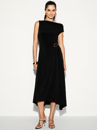 The Occasion by Old Navy Twist-Front Jersey Midi Dress | Old Navy (US)