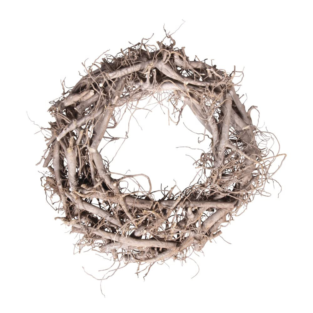 Rayher Hobby 65019000 Weidenkranz, weiß gewischt, 40 cm ø, Höhe 8 cm, Adventskranz, Türkranz,... | Amazon (DE)