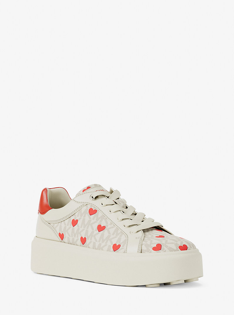 Romey Printed Signature Logo Platform Sneaker | Michael Kors US