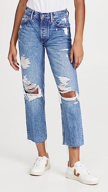 Tommy High Rise Rigid Straight Jeans | Shopbop
