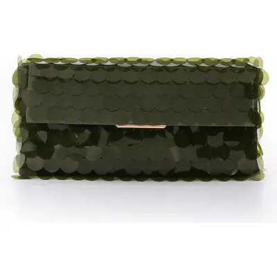 Jewel Badgley Mischka Kit Payette Sequin Envelope Clutch in Multi Navy at Nordstrom, Size Small | Nordstrom