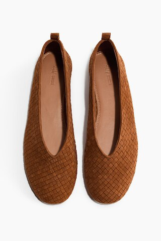 H & M - Braided Leather Flats - Beige | H&M (US + CA)
