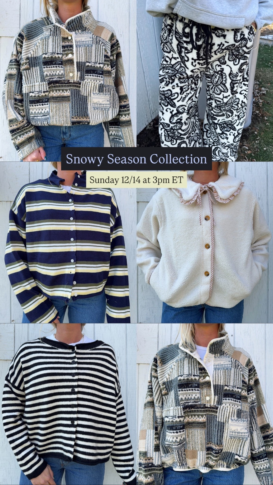 New collection dropping at my store this Sunday (Waterlilyclothing.com) 🤍❄️🧣🫐🎄

#LTKFindsUnder100 #LTKGiftGuide #LTKHoliday