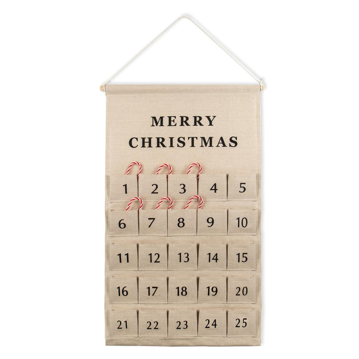 Christmas Countdown Advent Calendar with Pockets,Advent Calendars for Kids Chocolate & Candy,Coun... | Amazon (US)