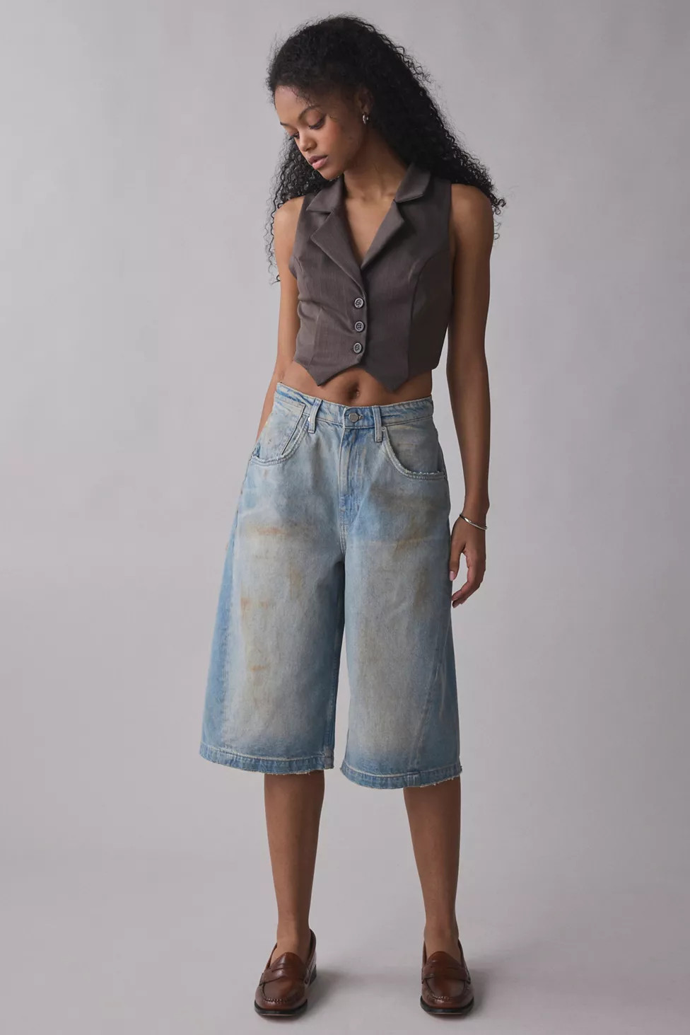BDG Mega Mid-Rise Baggy Jort | Urban Outfitters (US and RoW)