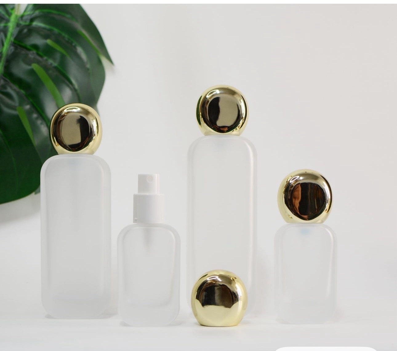 These bottles are so pretty for your vanity. I bought the big size bottle-120oz. You can also request the pump bottle instead of the spray bottles
