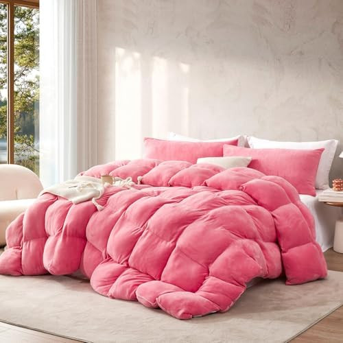 Coma Inducer Boi He Thick Full Comforter Set - Pink Lemonade | Amazon (US)