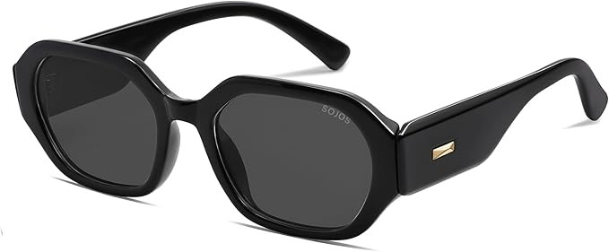 SOJOS Polarized Sunglasses For Women Retro Rectangle Womens Sun Glasses Trendy Narrow Square 90s ... | Amazon (US)