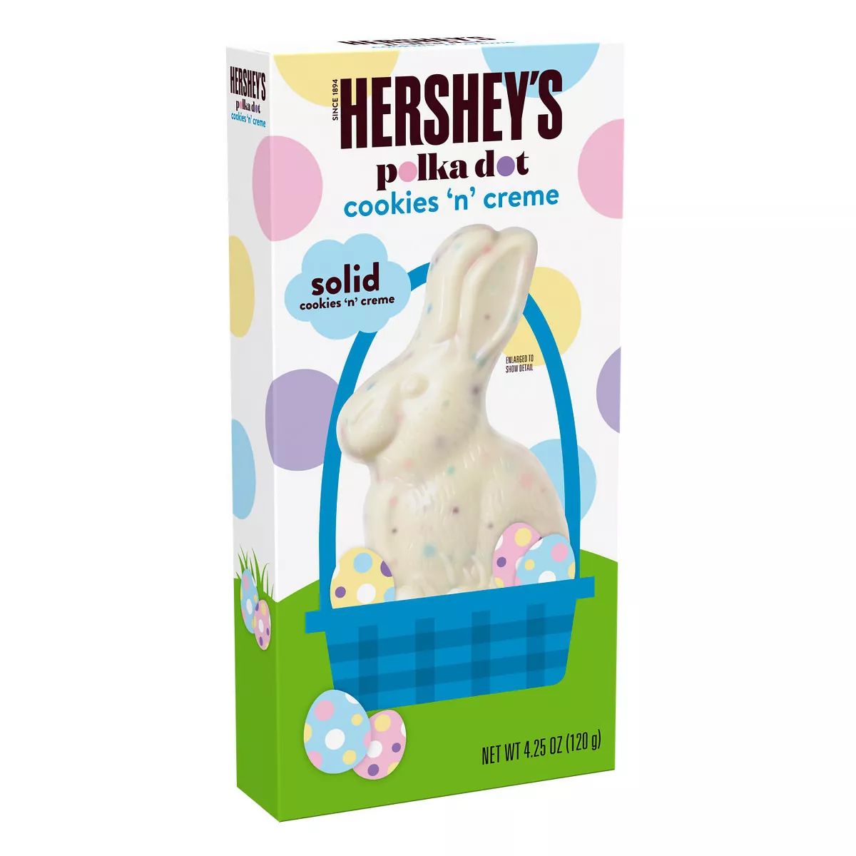 Hershey's Cookies'N'Crème Polka Dot Bunny Easter Candy Gift Box - 4.25oz | Target