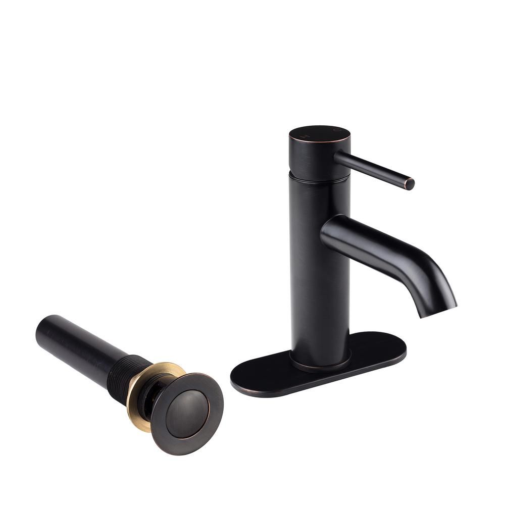 Fontaine Contemporary 4 in. Centerset 1-Handle Bathroom Faucet in Oil Rubbed Bronze 81H13-ORB-DP-... | The Home Depot