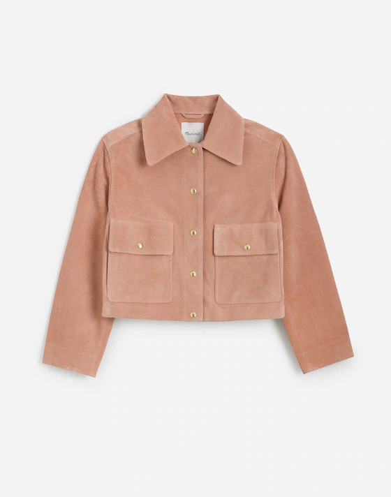 Crop Chore Jacket in Suede | Madewell | Madewell