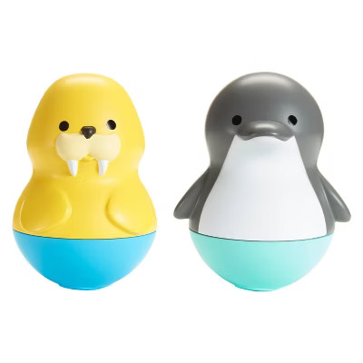 Munchkin Bath Bobbers Mold Free Baby and Toddler Bath Toy - 6+Months - Dolphin/Walrus: Fine Motor Skills, BPA-Free, Rubber Material | Target