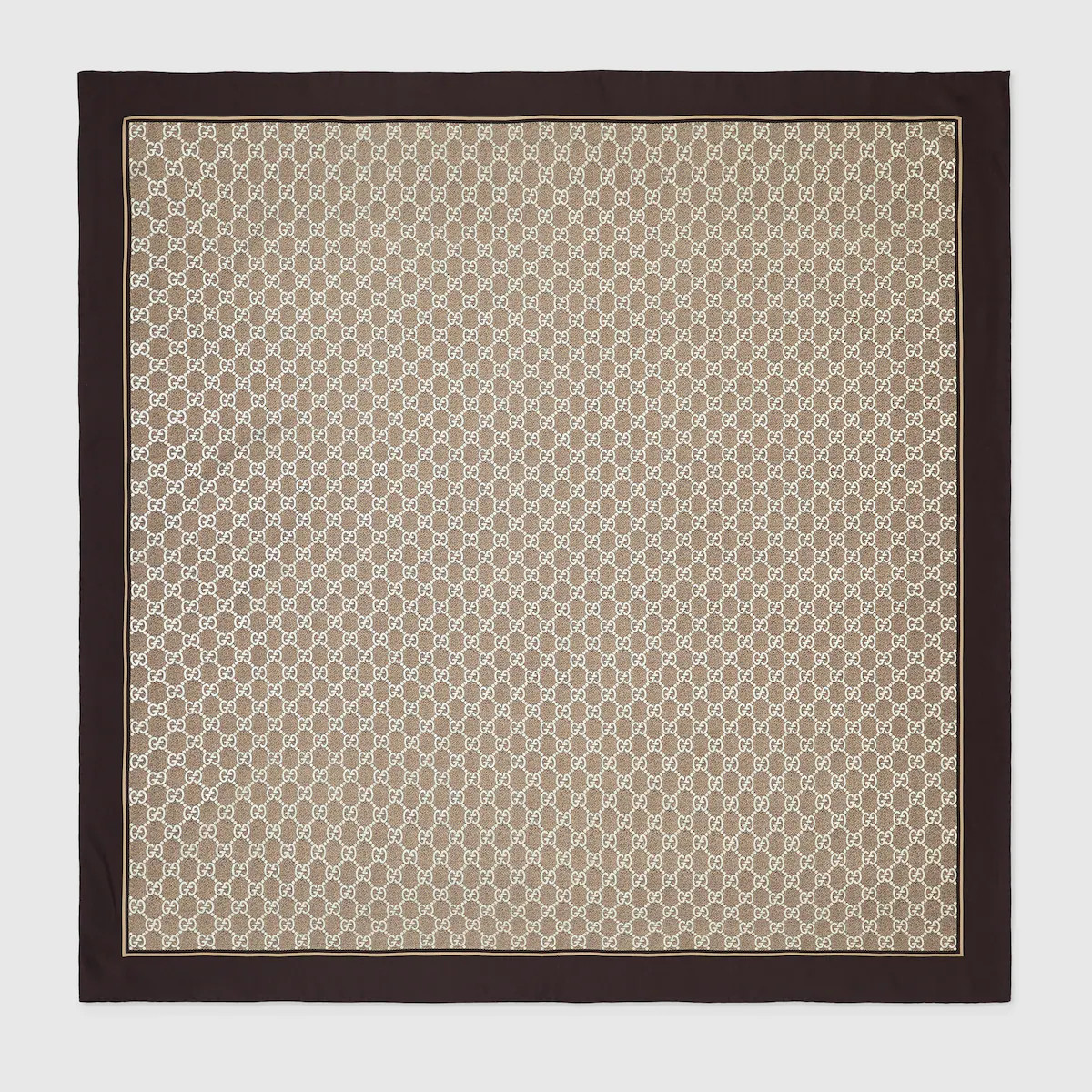 Gucci - Vierecktuch aus Seidentwill mit laminiertem Print | Gucci EU