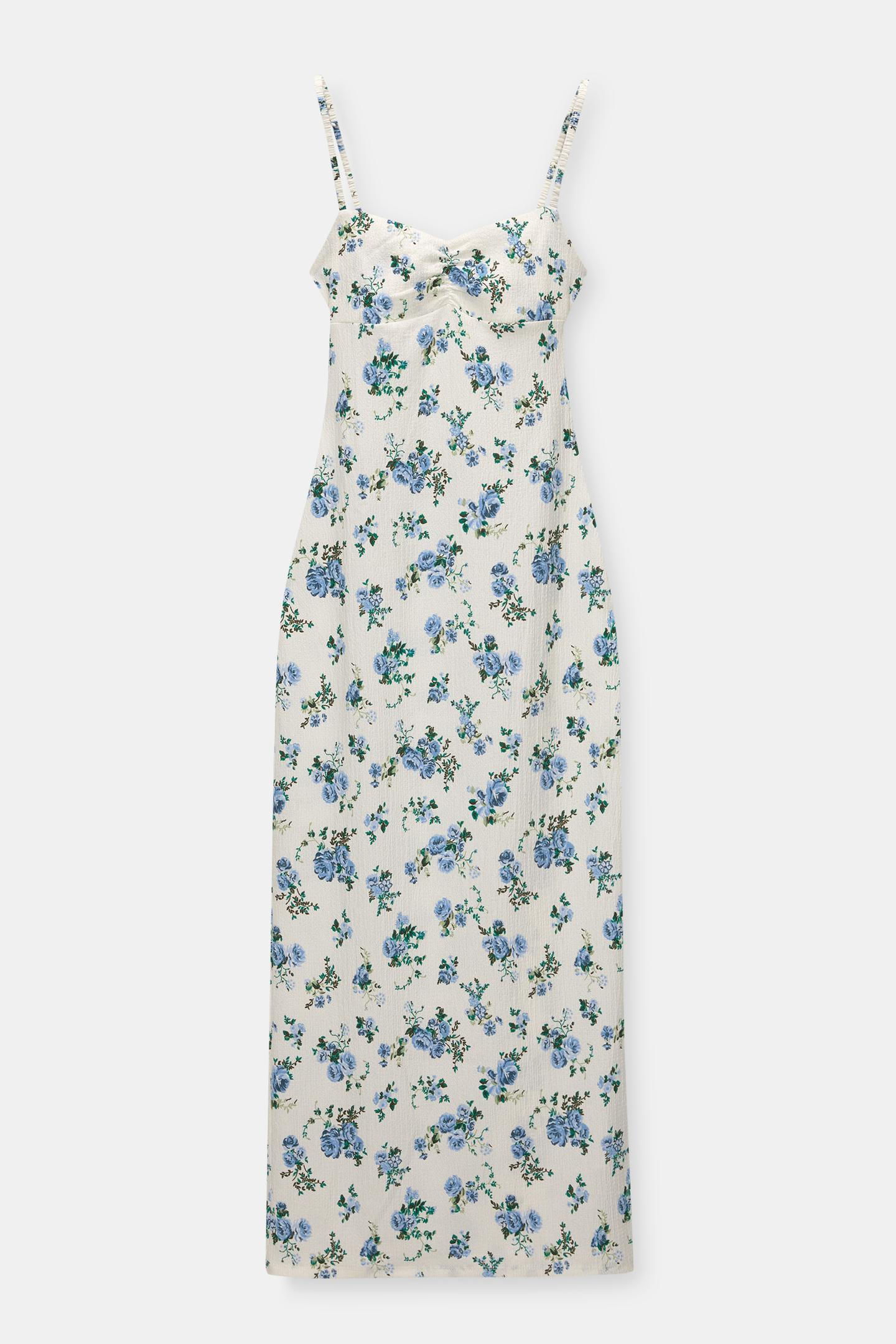 Floral midi dress | PULL and BEAR UK