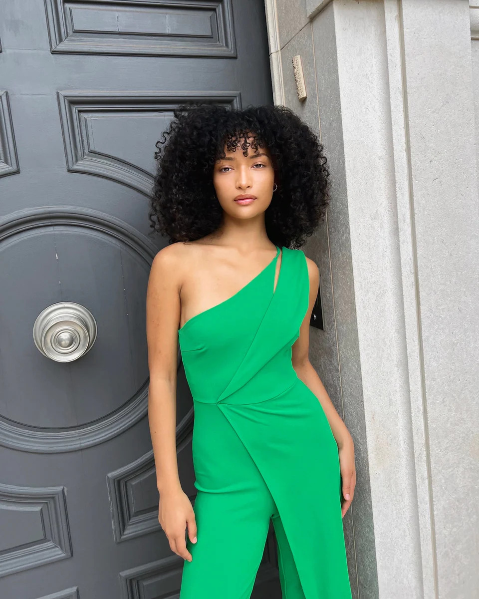 Rowan One Shoulder Asymmetric Jumpsuit | Benaar La