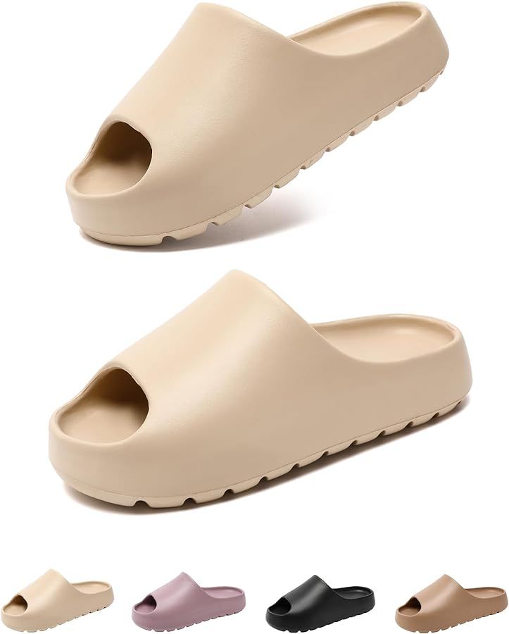 Cloud slides for women, womens sandals comfortable,EVA Anti-Slip shower shoes,Open Toe Garden Sho... | Amazon (US)
