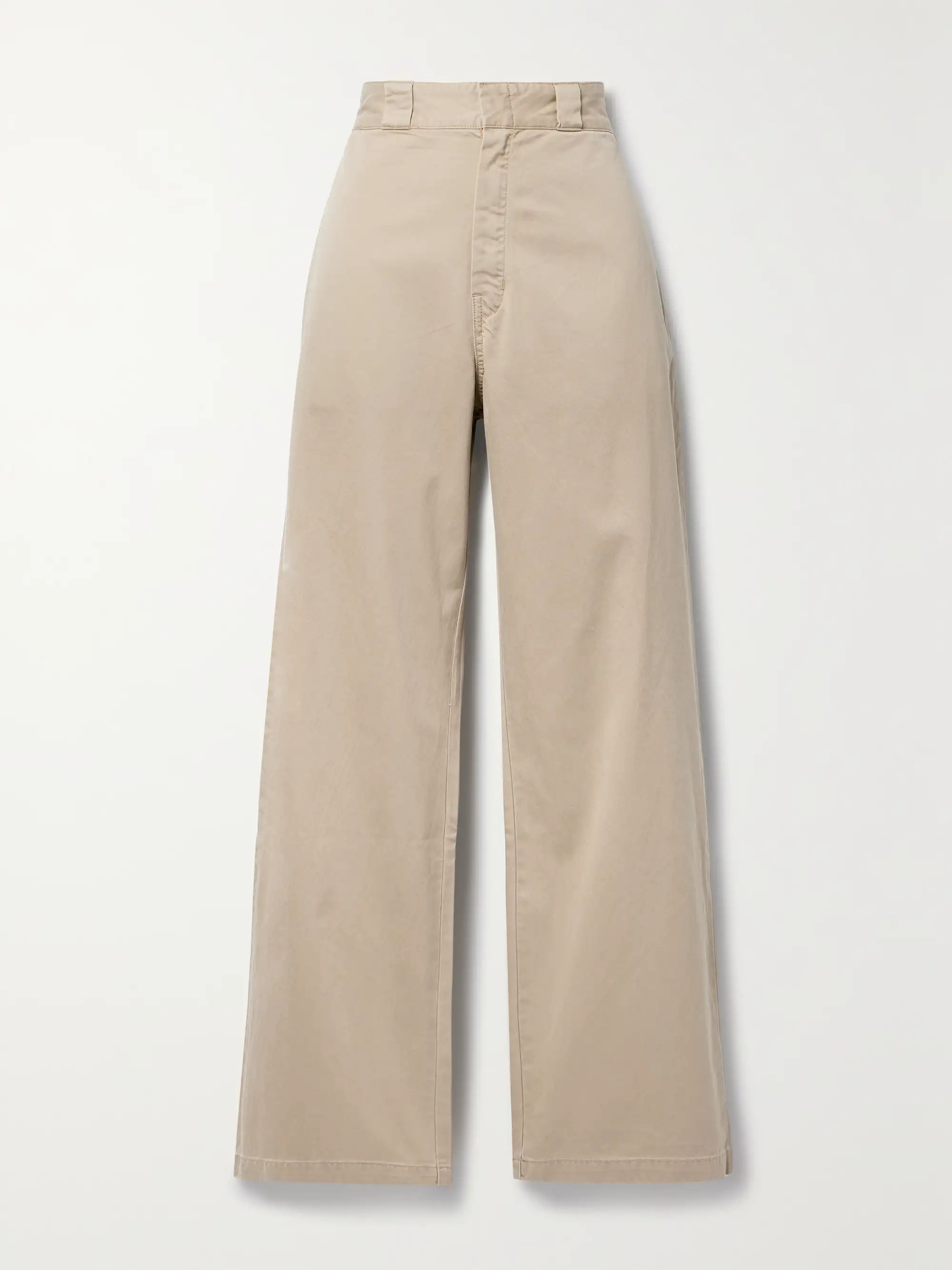 Cotton-twill wide-leg pants | NET-A-PORTER (US)