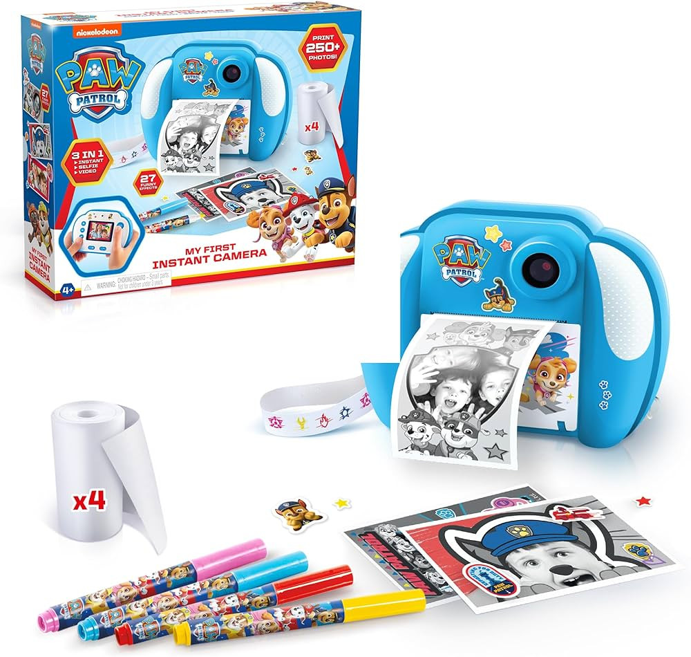 Paw Patrol™ My First Instant Camera; Photo, Selfie, and Video Functions; Ink Free Printing; Fra... | Amazon (US)