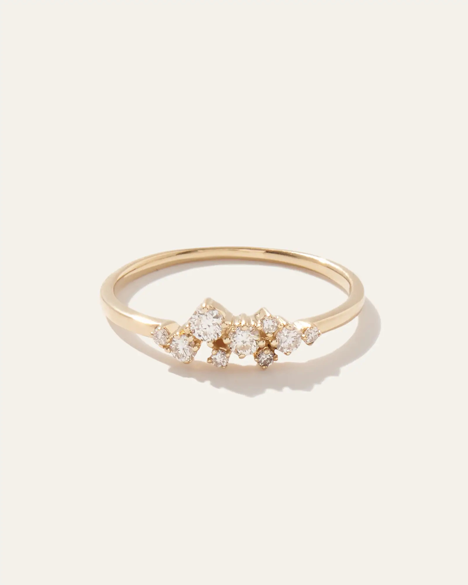 14K Gold Diamond Scatter Ring in Yellow Gold | Quince