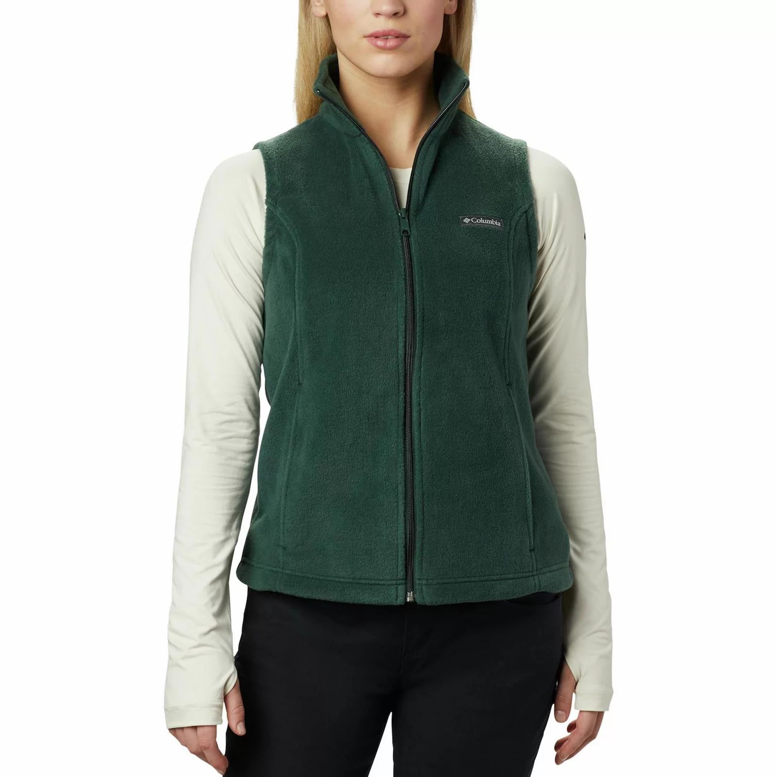 Petite Columbia Benton Springs Fleece Vest, Women's, Size: Small Petite, Green | Kohl's