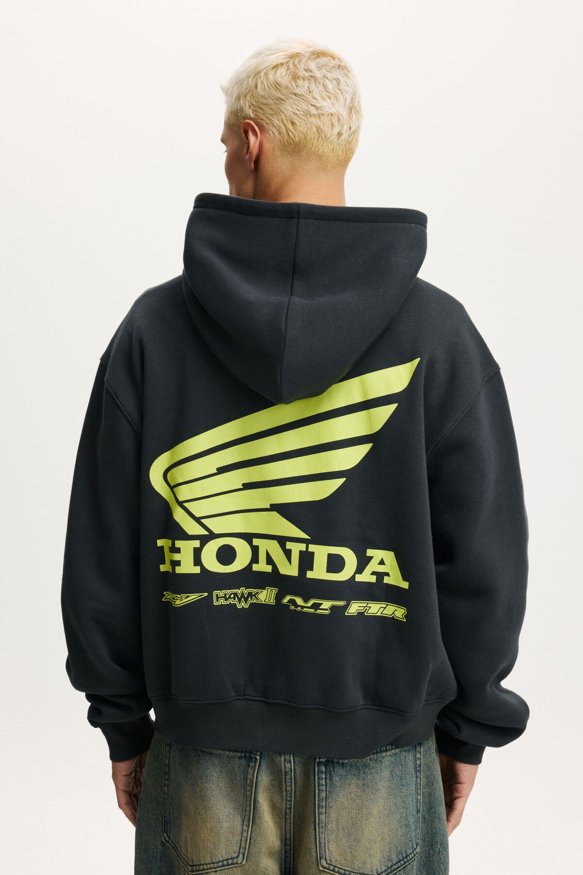 Cropped Fit Honda Jt Racing Hoodie | Cotton On (US)