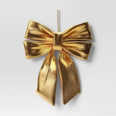 Christmas Small Metallic Bow Gold - Wondershop™ | Target