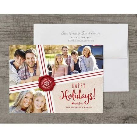 Holiday Seal Deluxe Holiday Card | Walmart (US)