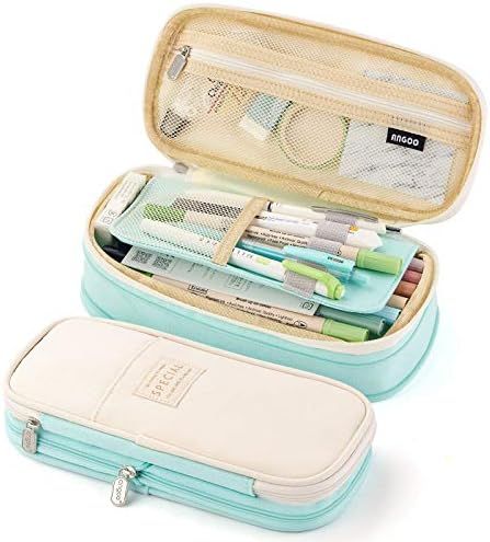 EASTHILL Big Capacity Pencil Pen Case Office College School Large Storage High Capacity Bag Pouch... | Amazon (US)