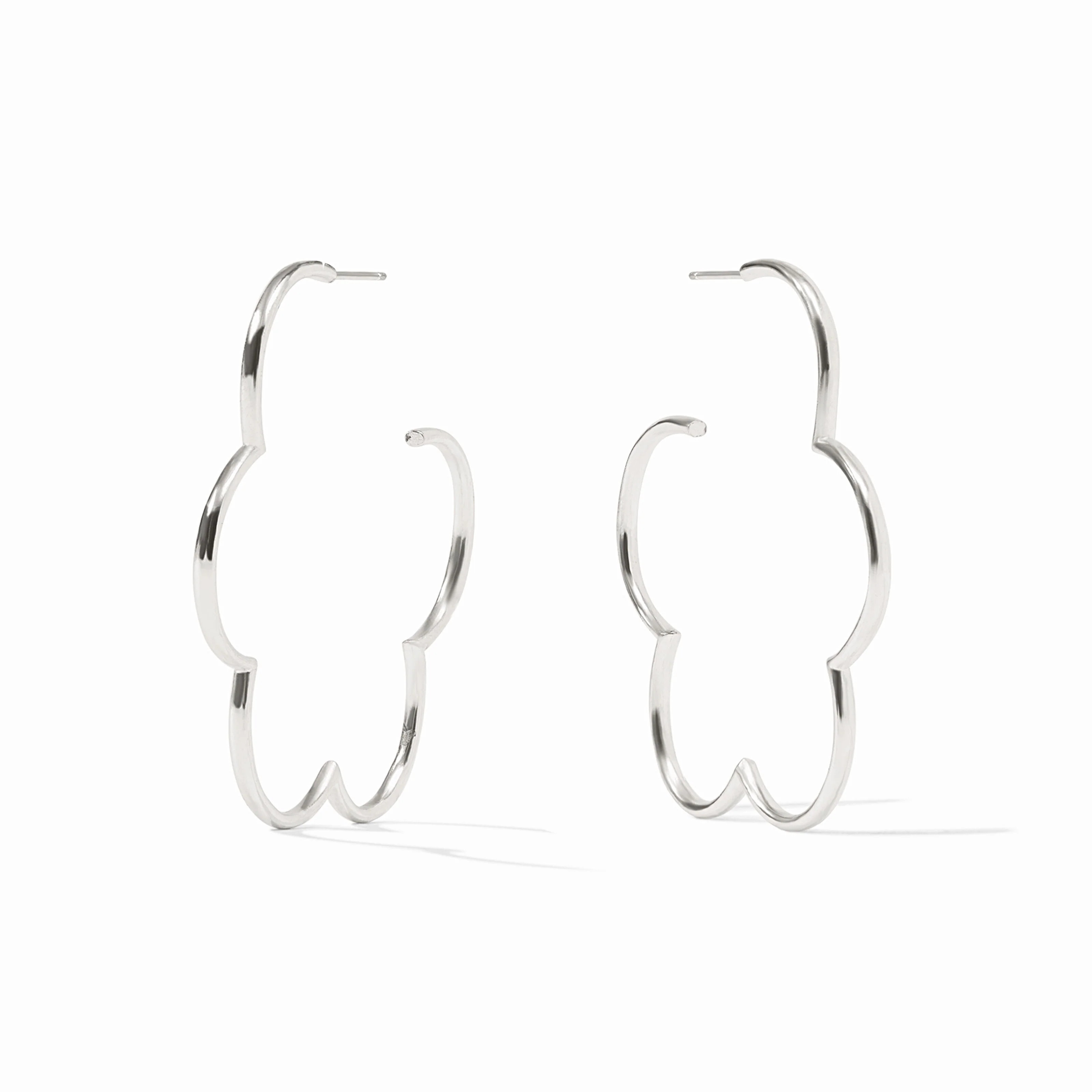 Gardenia Hoop - Silver / Large | Julie Vos