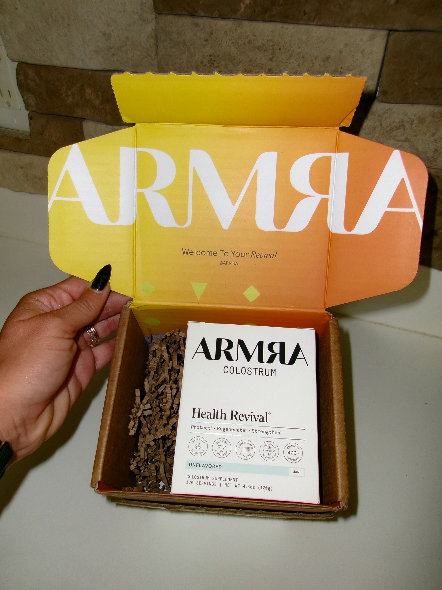 🚨 RESTOCK 🚨 

Nothing helps me see less bloating like Armra Colostrum! 

Code NICKIBUNTING saves you 15% off your first order or subscription 

Armra , colostrum, supplements, health, Nicki Bunting
