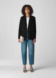 Double Breasted Relax Blazer | Whistles