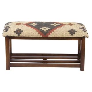 Handmade Kilim Upholstered Storage Bench (India) - 32" H x 14" W x 16" H | Bed Bath & Beyond