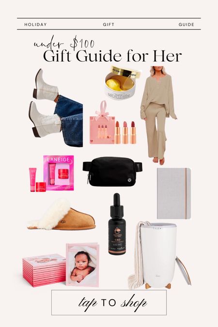 Gift guide for her under $100! 

Women’s gift guide | gift guide for mom | gift guide for friend | gift guide for sister | Black Friday sales 

#LTKCyberWeek #LTKfindsunder100 #LTKGiftGuide