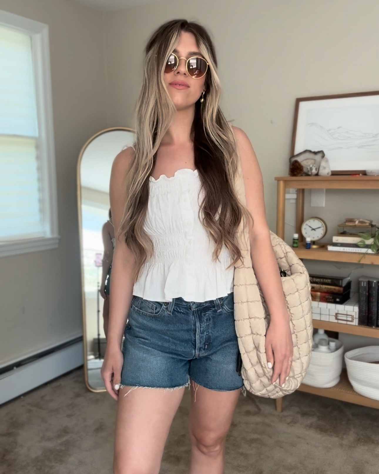 The comfiest denim shorts for this summer!! And so affordable too. TTS I’m wearing a size 4. 

#LTKU #LTKstyletip