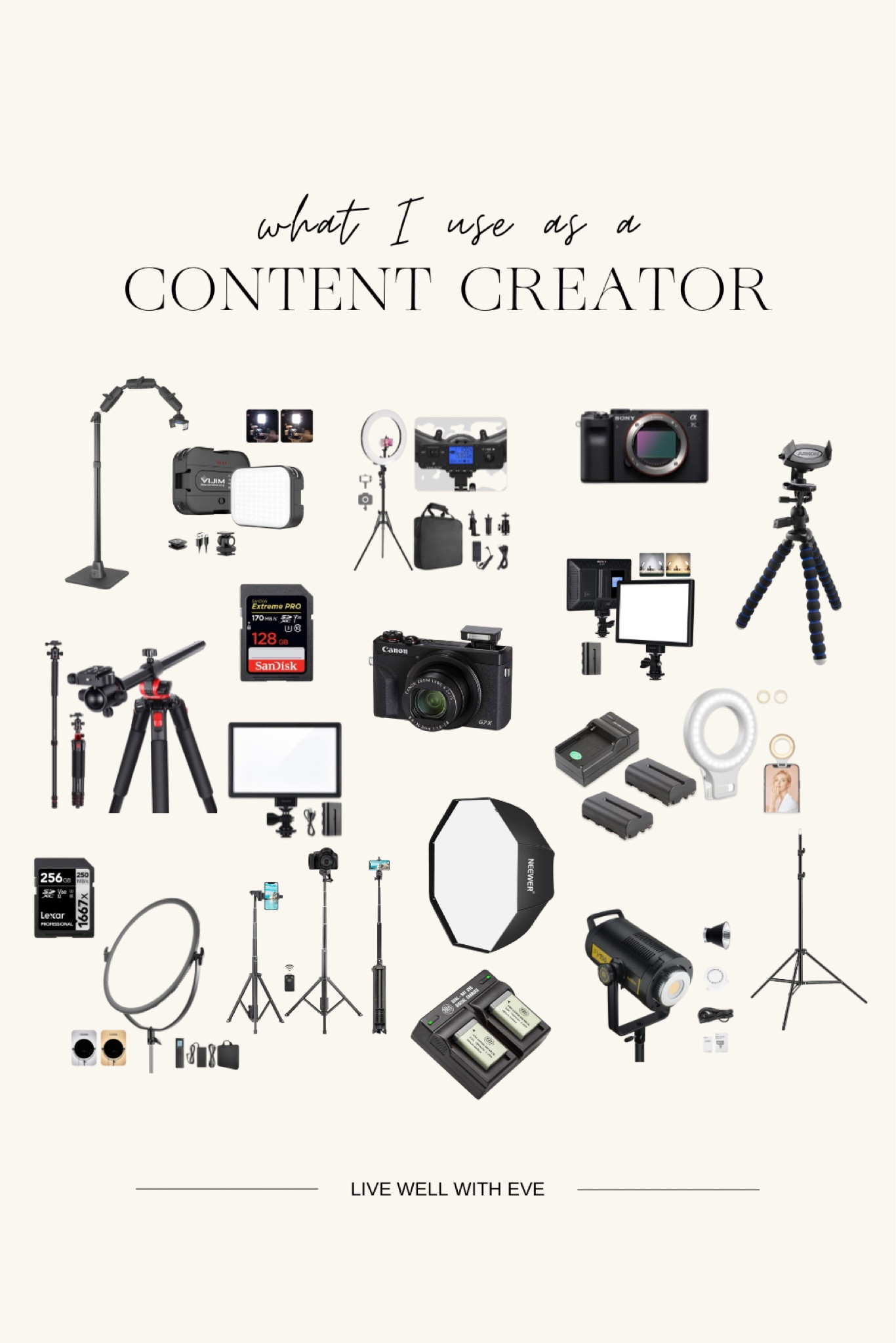 all the products I use for content creation + photography — some I use daily and some I use once in a while… nevertheless, I love them all! #content #contentcreator

#LTKitbag #LTKFind #LTKtravel