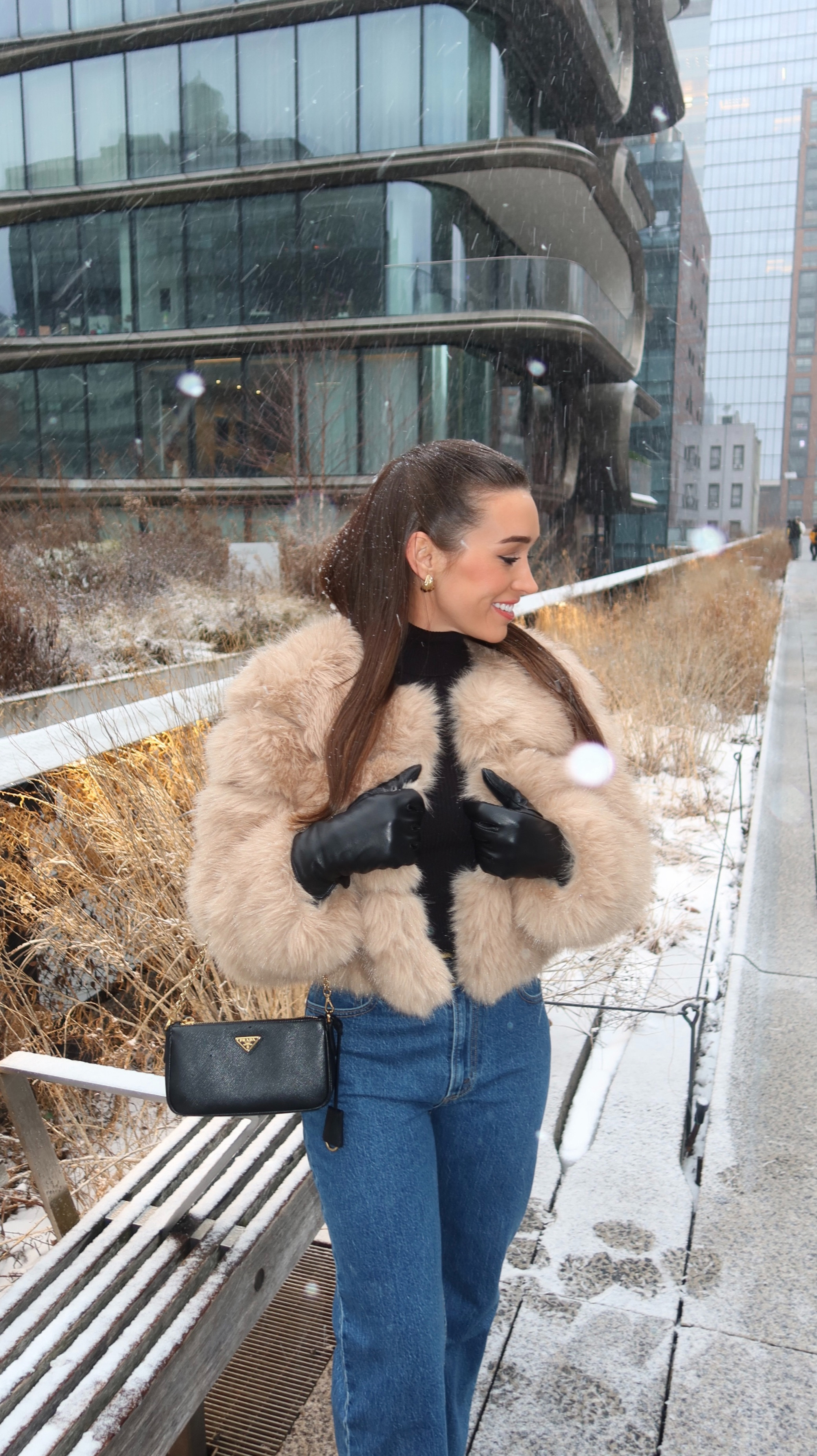 High Line snow day 🌨️ @parisinnewyork #furcoat #nycoutfit #cityoutfit #winteroutfit #classy #ootd 

  

#LTKootd #LTKootd #LTKSeasonal #LTKPetite